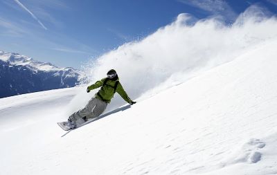 Snowboard action